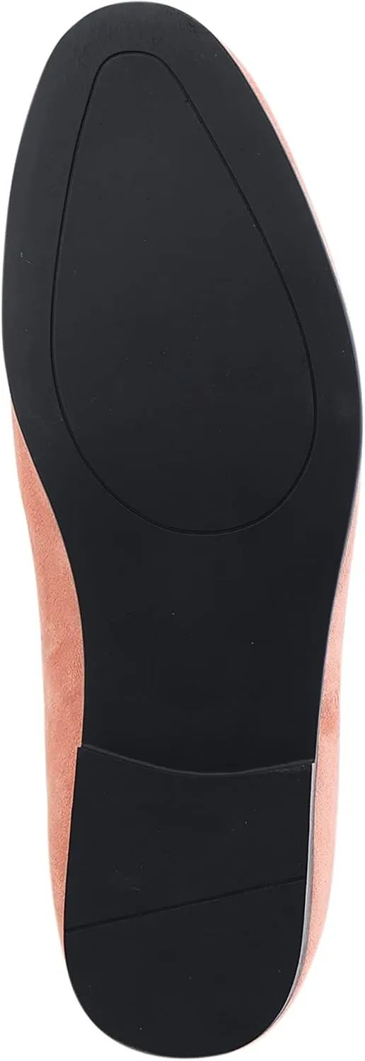 Amali Bradford - Microfiber Men's Slip-On Loafer with Gold Metal Bit - Smoking Slip On Dress Shoes for Men - Microfiber Formal Loafers for Men