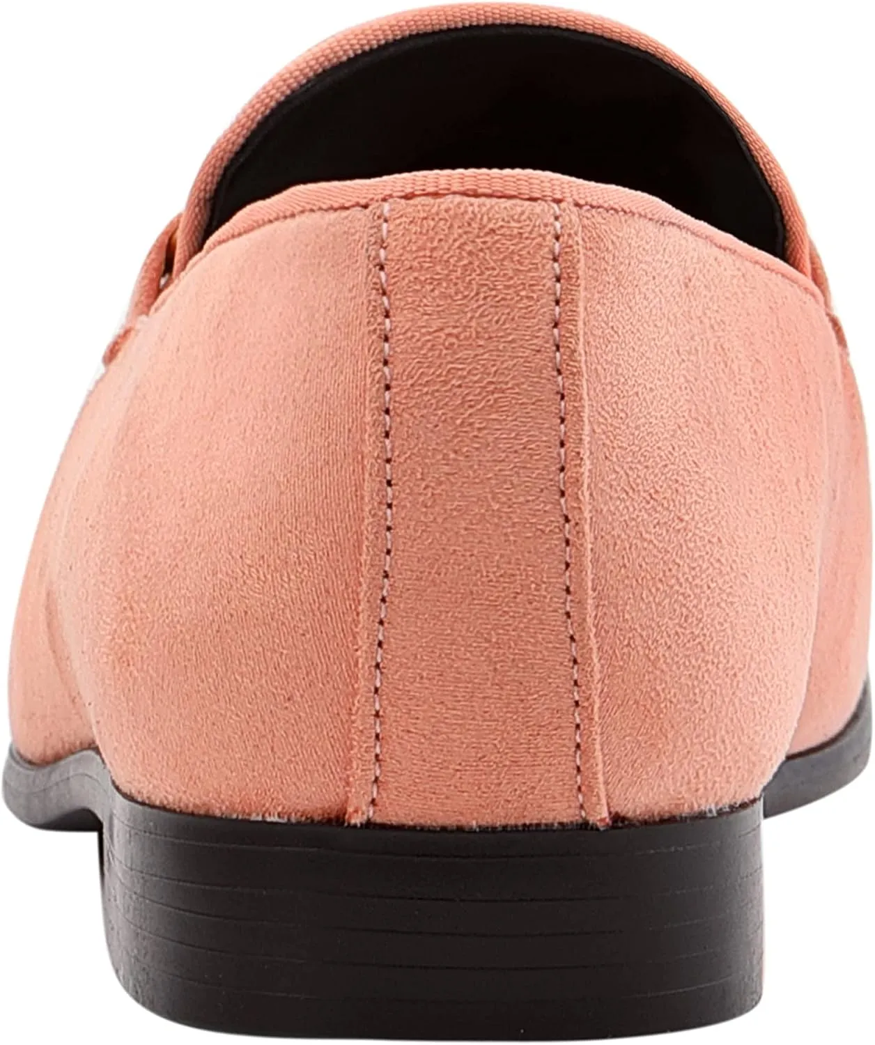 Amali Bradford - Microfiber Men's Slip-On Loafer with Gold Metal Bit - Smoking Slip On Dress Shoes for Men - Microfiber Formal Loafers for Men