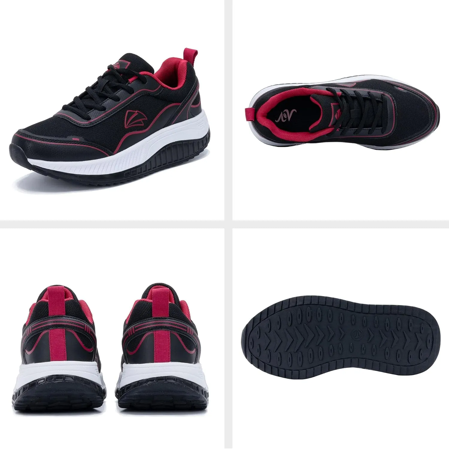 AOV Womens Walking Shoes with Arch Support Plantar Fasciitis Sneakers Gym Tennis for Foot and Heel Pain Relief
