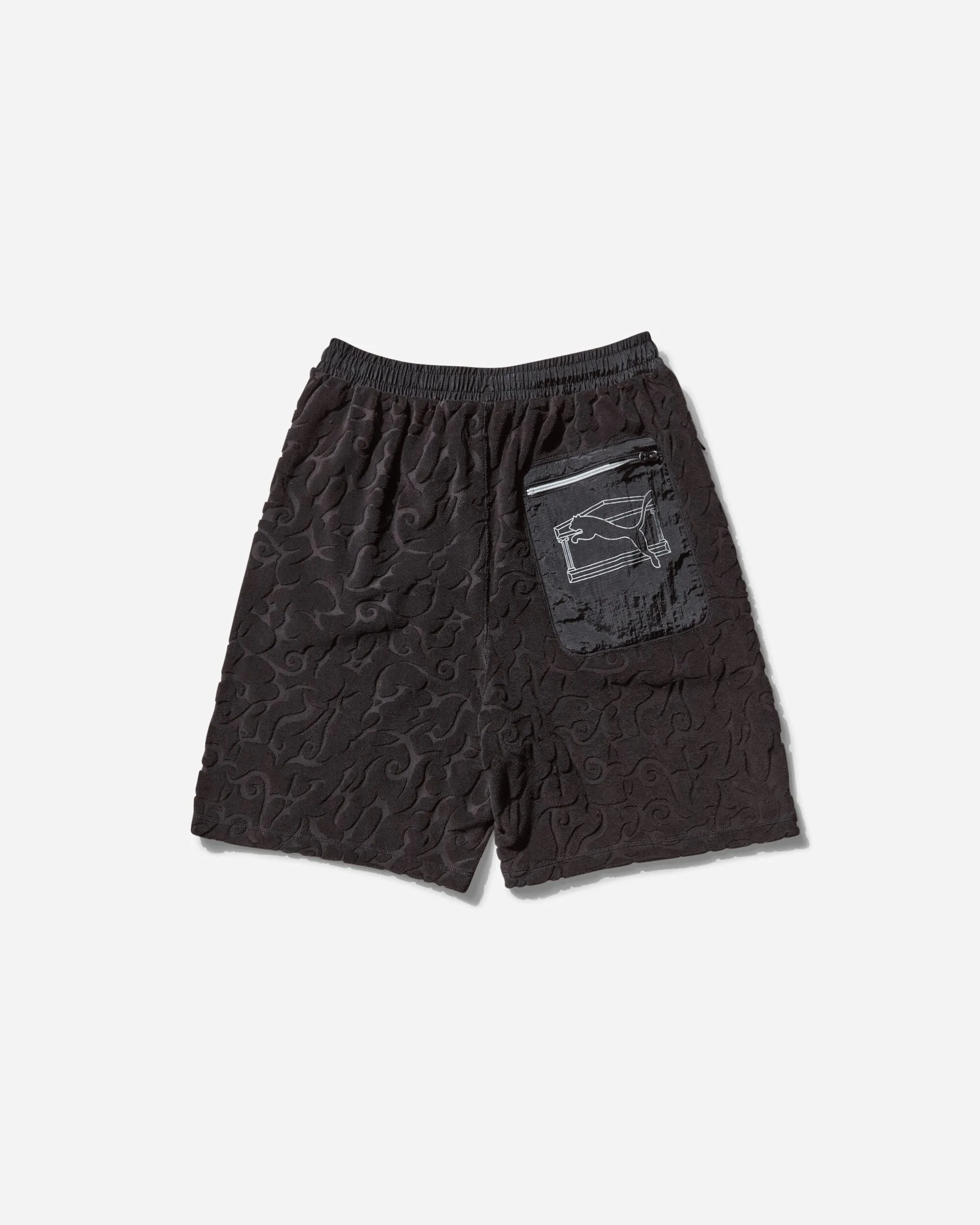Aries Toweling Shorts Black