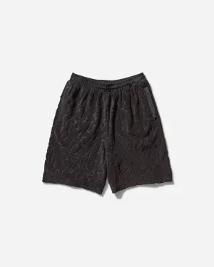 Aries Toweling Shorts Black