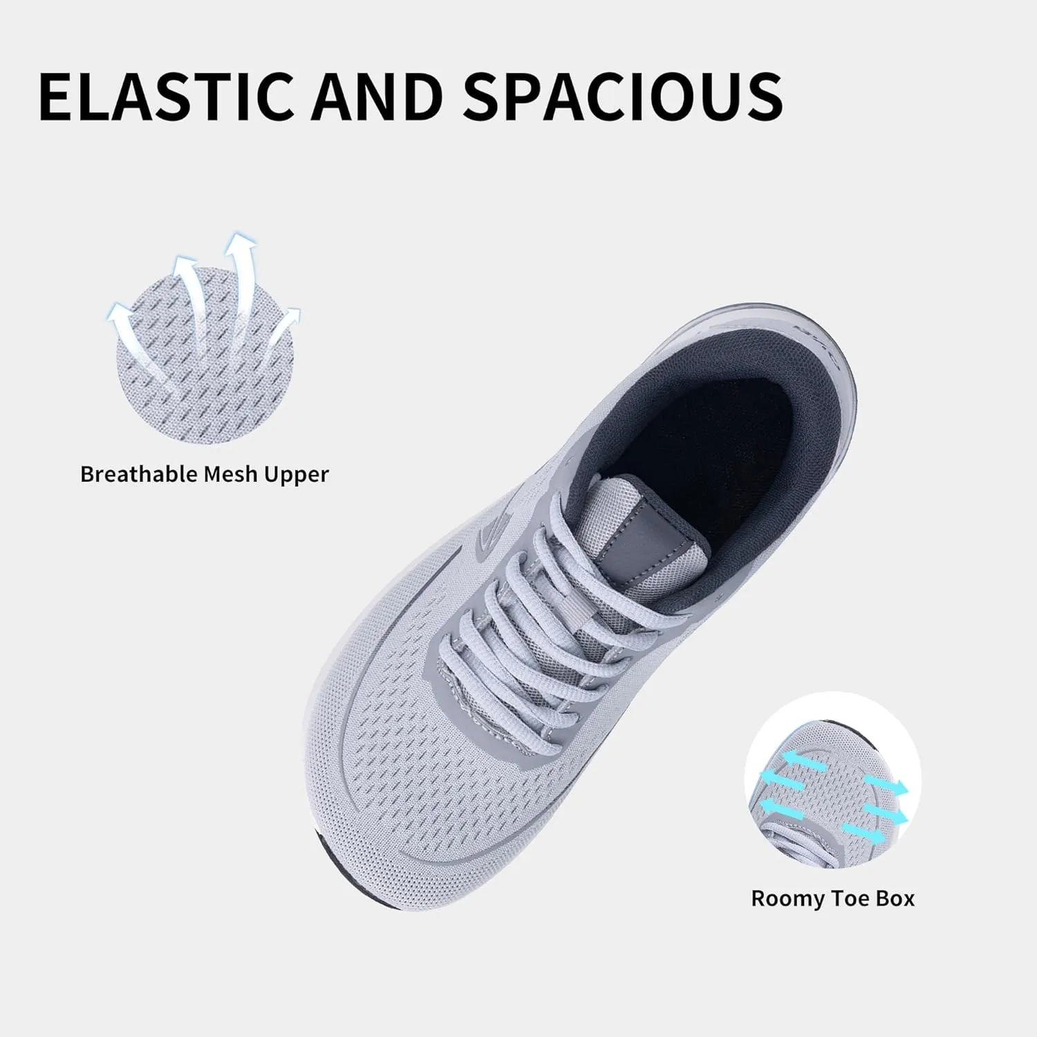 Autper Women's Running Shoes Wide Toe Box Sneakers Women Air Comfortable Arch Support Walking Tennis Athletic Shoes for Jogging Workout Gym Sports US6-11