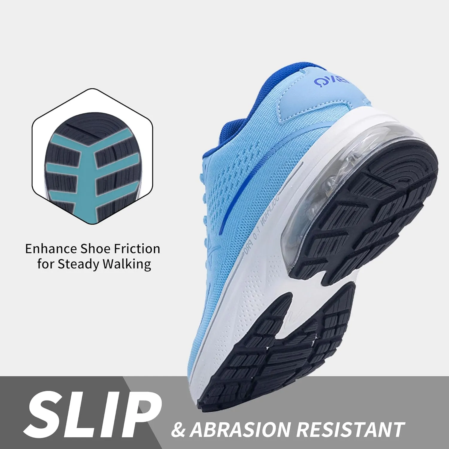 Autper Women's Running Shoes Wide Toe Box Sneakers Women Comfortable Arch Support Walking Tennis Athletic Shoes for Jogging Workout Gym Sports US6-11