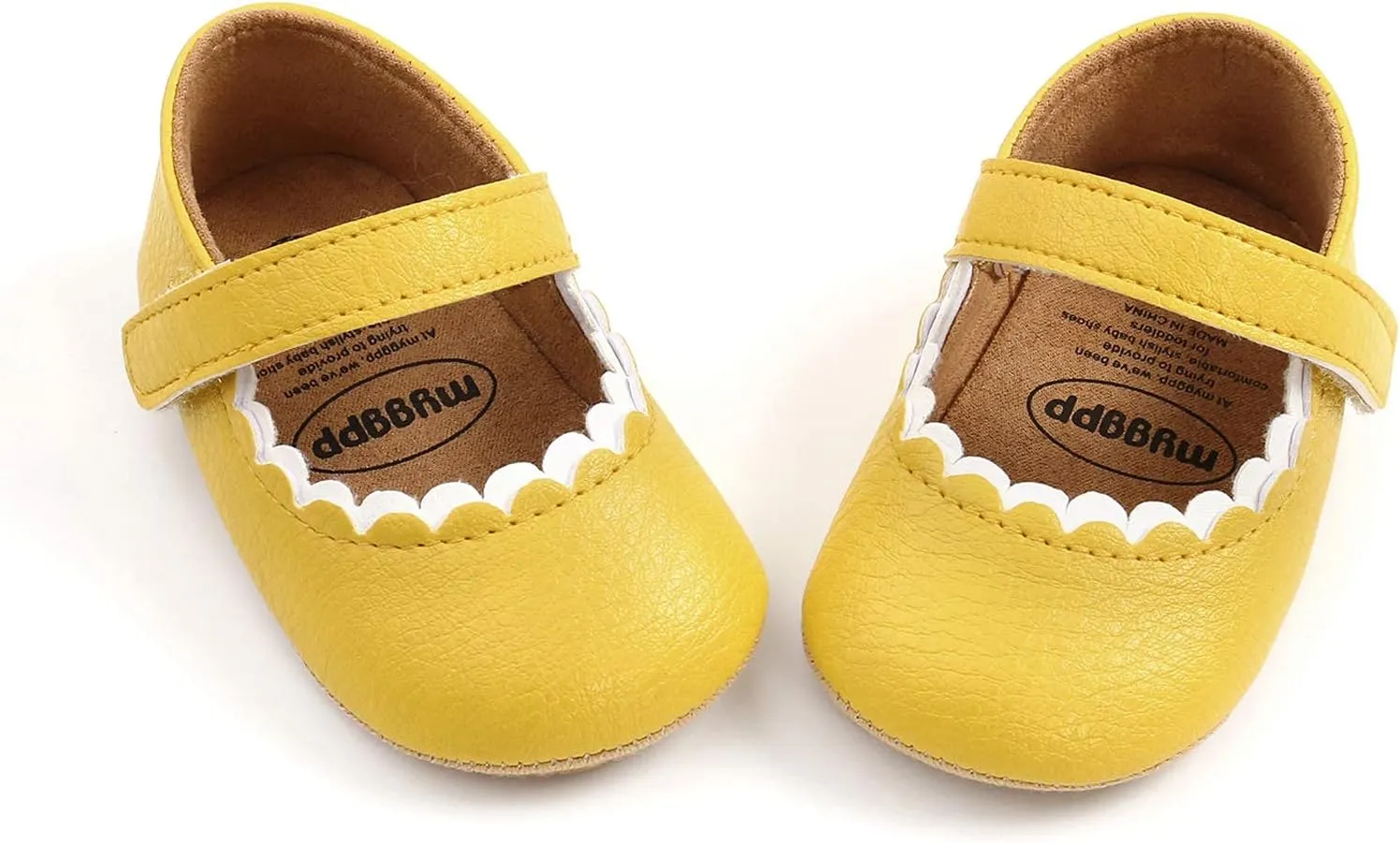 Baby Girls Mary Jane Flats Shoes Moccasins Rubber Non-Slip Soft Sole Toddler Princess Dress Shoes