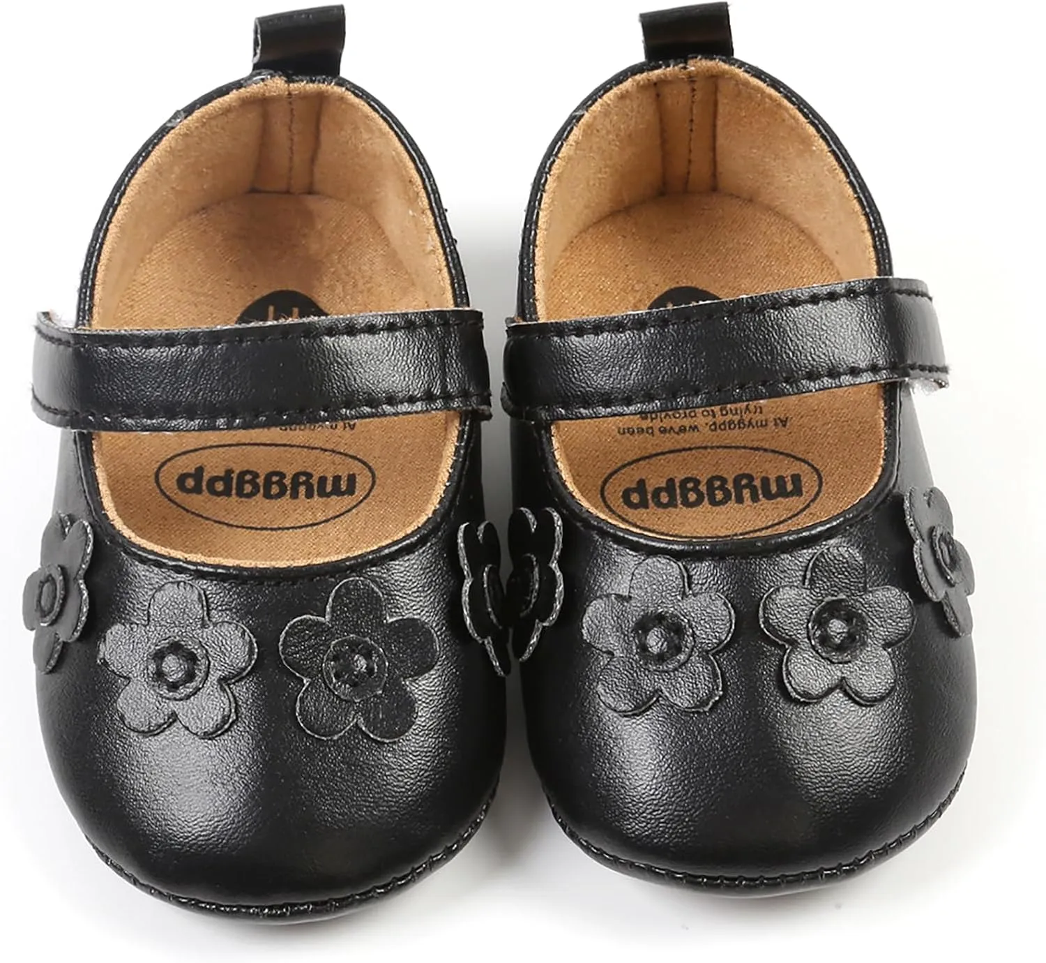 Baby Girls Mary Jane Flats Shoes Moccasins Rubber Non-Slip Soft Sole Toddler Princess Dress Shoes
