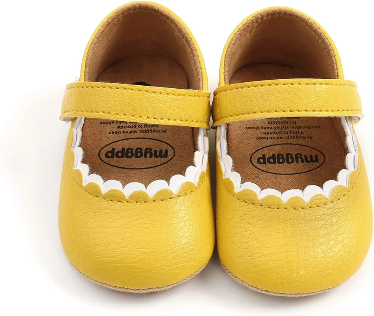 Baby Girls Mary Jane Flats Shoes Moccasins Rubber Non-Slip Soft Sole Toddler Princess Dress Shoes