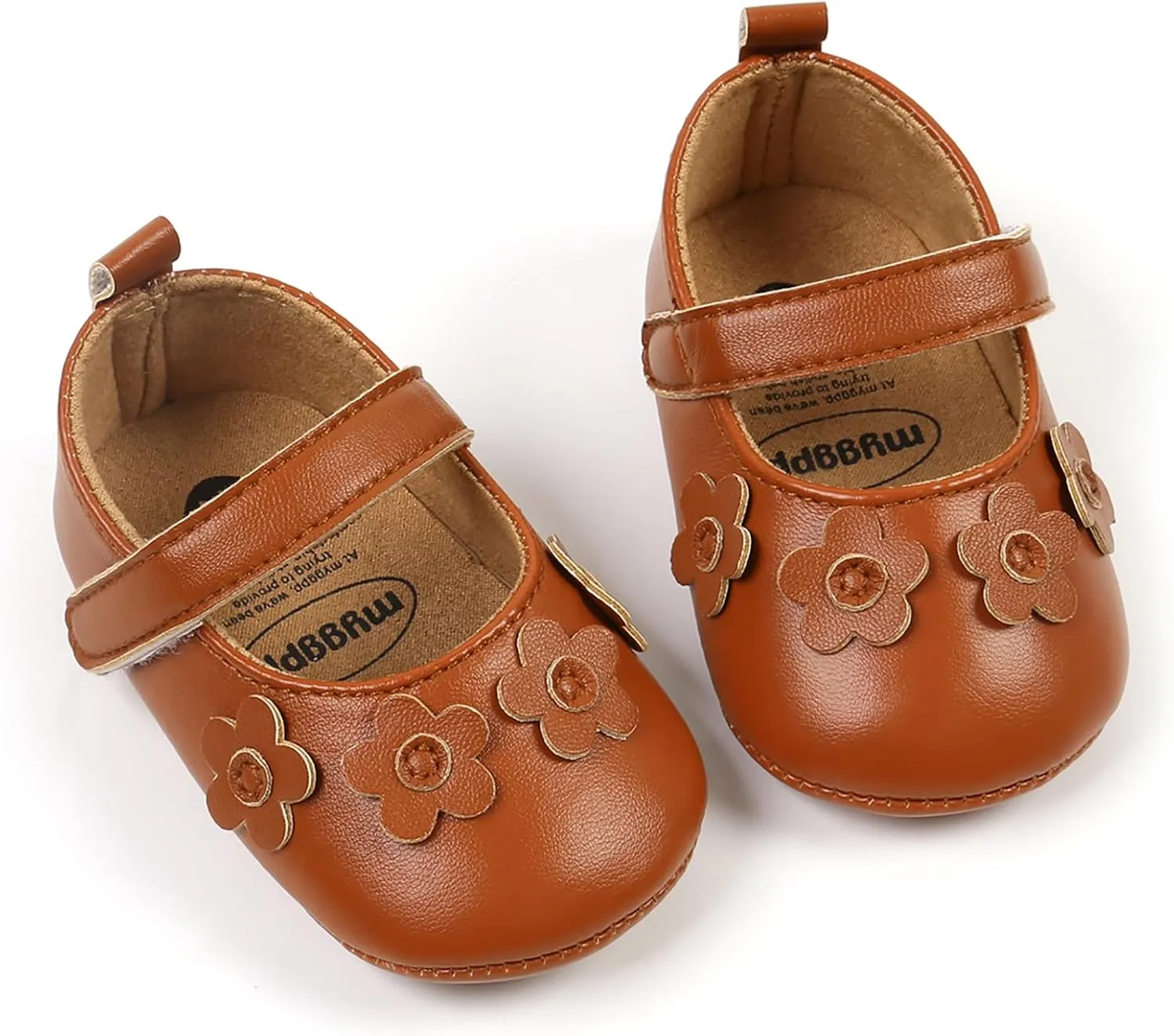 Baby Girls Mary Jane Flats Shoes Moccasins Rubber Non-Slip Soft Sole Toddler Princess Dress Shoes