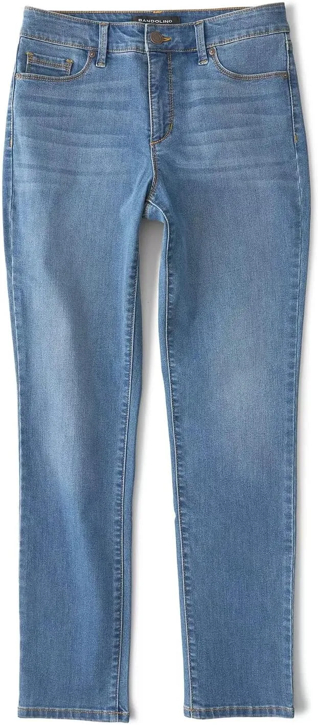 Bandolino Women's Amy Tummy Control Straight Leg Denim Jean