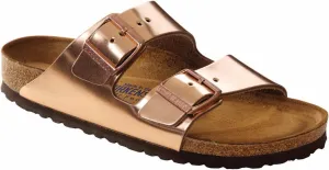 Birkenstock Unisex Arizona Metallic Copper Leather Sandals - 8-8.5 B(M) US Women