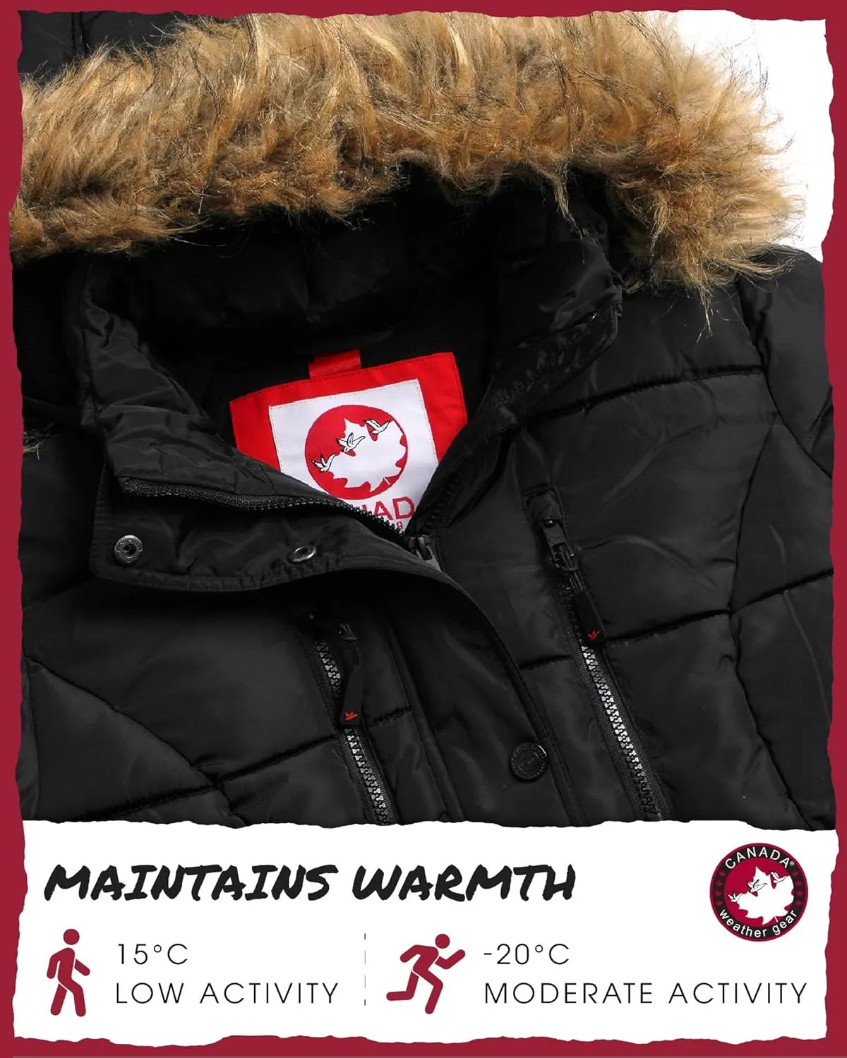 CANADA WEATHER GEAR Women's Winter Jacket - Heavyweight Long Length Bubble Puffer Parka (S-3X)