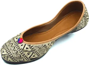 Chandrakala Bridal Mojaris for Women Flats Punjabi Jutti (WF131-P)