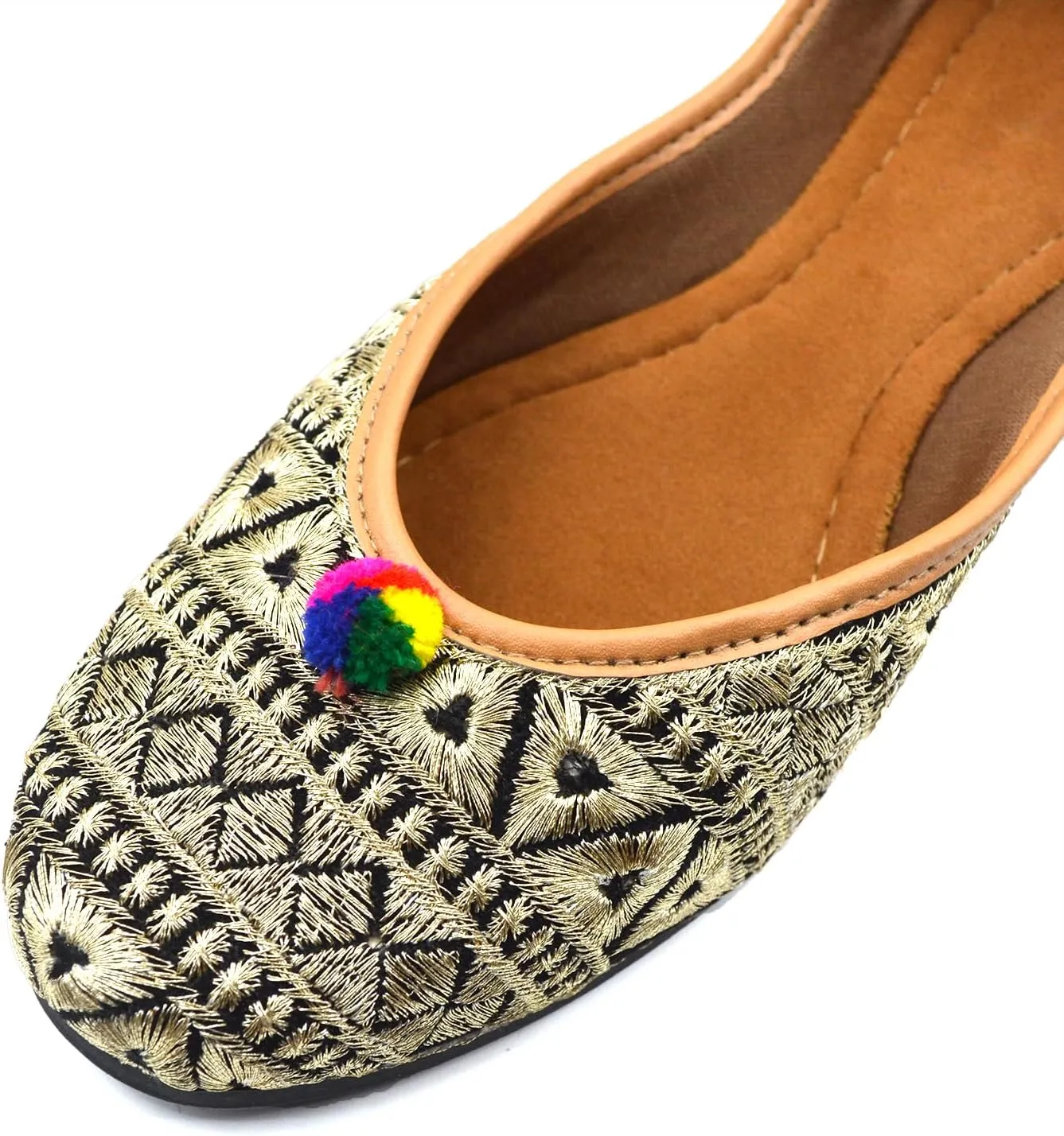 Chandrakala Bridal Mojaris for Women Flats Punjabi Jutti (WF131-P)