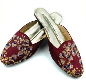 Chandrakala Bridal Mojaris for Women Flats Punjabi Jutti (WF138-P)