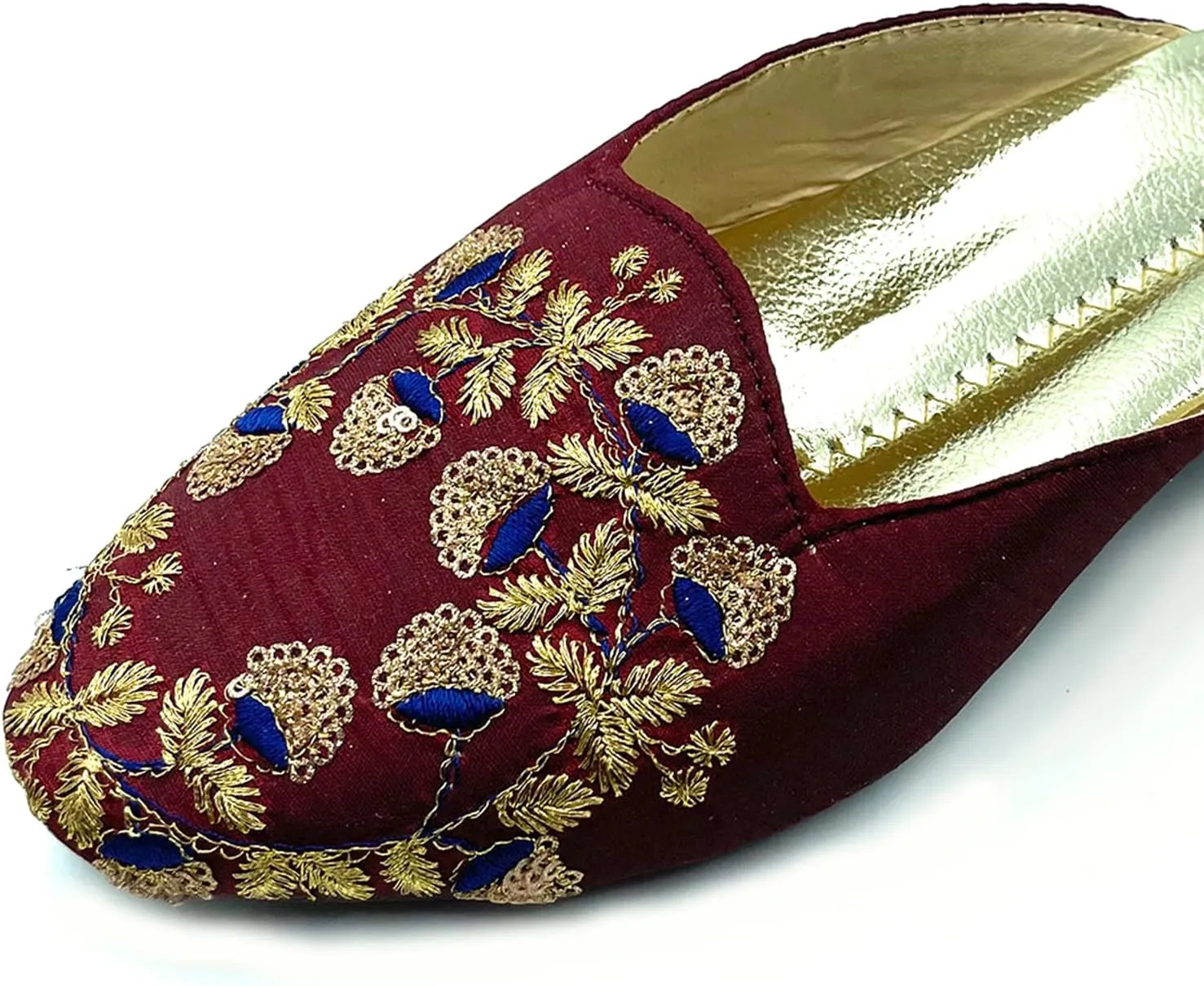 Chandrakala Bridal Mojaris for Women Flats Punjabi Jutti (WF138-P)