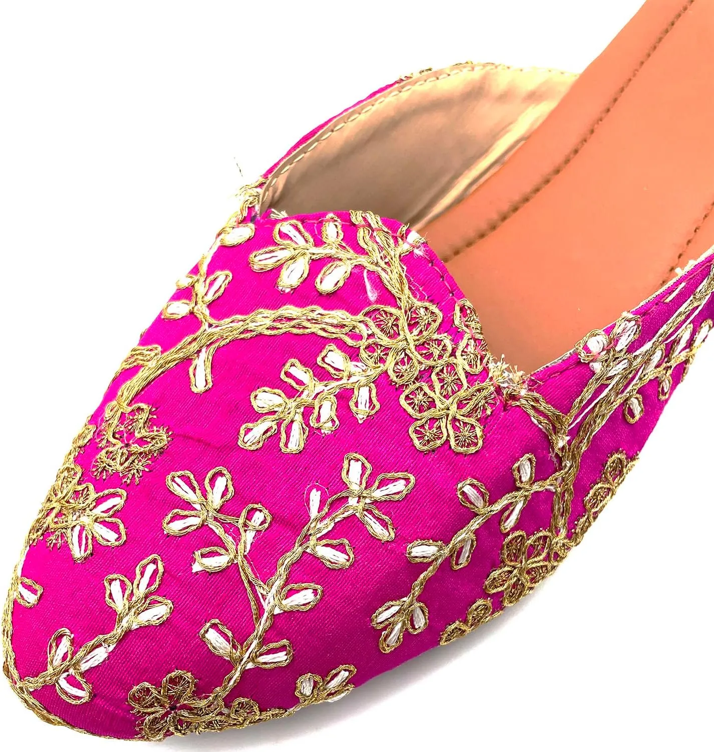 Chandrakala Bridal Mojaris for Women Flats Punjabi Jutti (WF138-P)