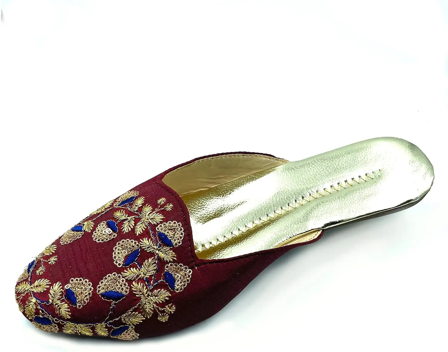 Chandrakala Bridal Mojaris for Women Flats Punjabi Jutti (WF138-P)