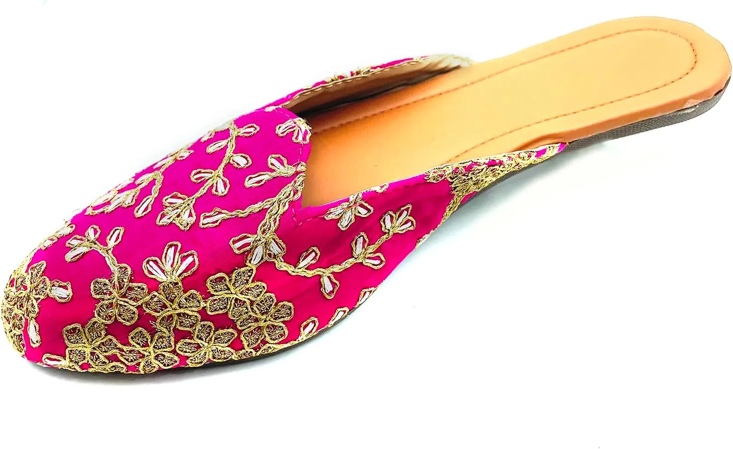 Chandrakala Bridal Mojaris for Women Flats Punjabi Jutti (WF138-P)