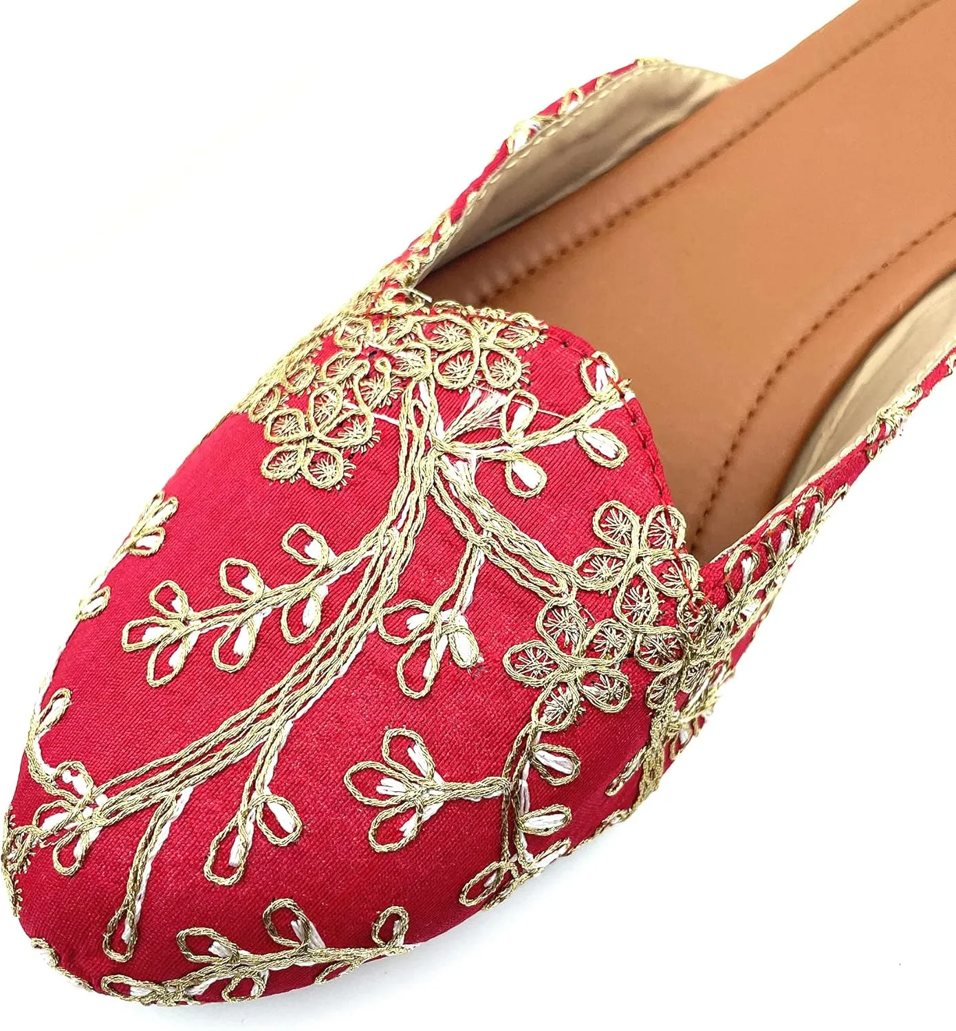 Chandrakala Bridal Mojaris for Women Flats Punjabi Jutti (WF138-P)