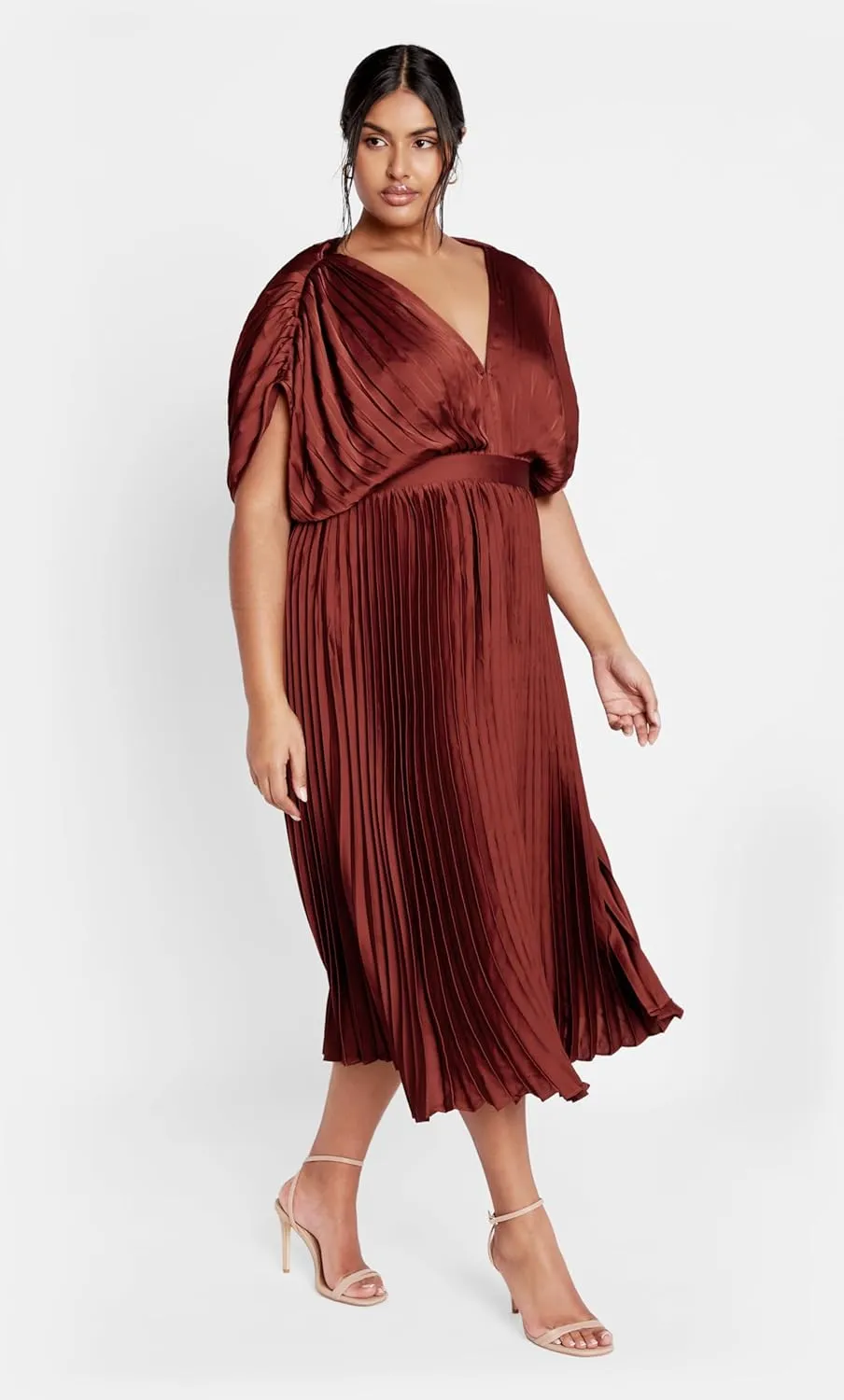 City Chic Women's Plus Size Dress - Henley Midi