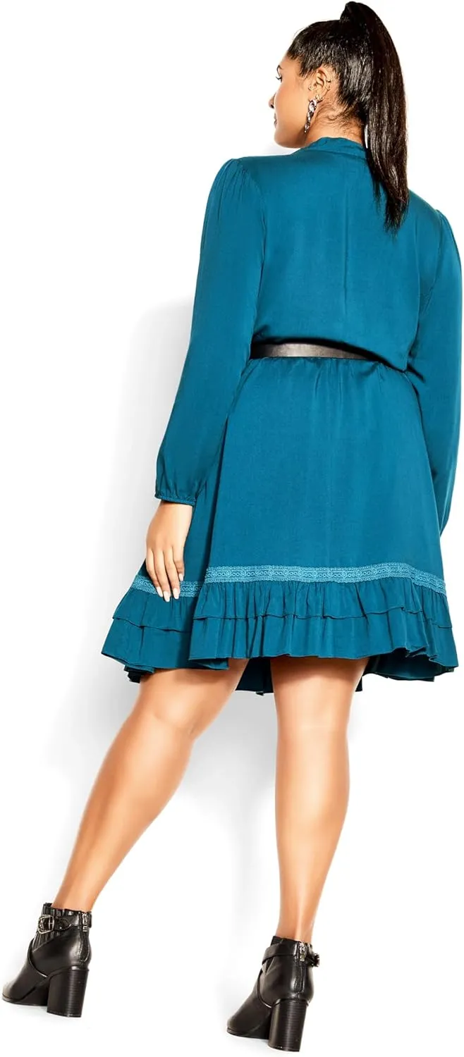 City chic Women's Plus Size Dress - Precious Tie