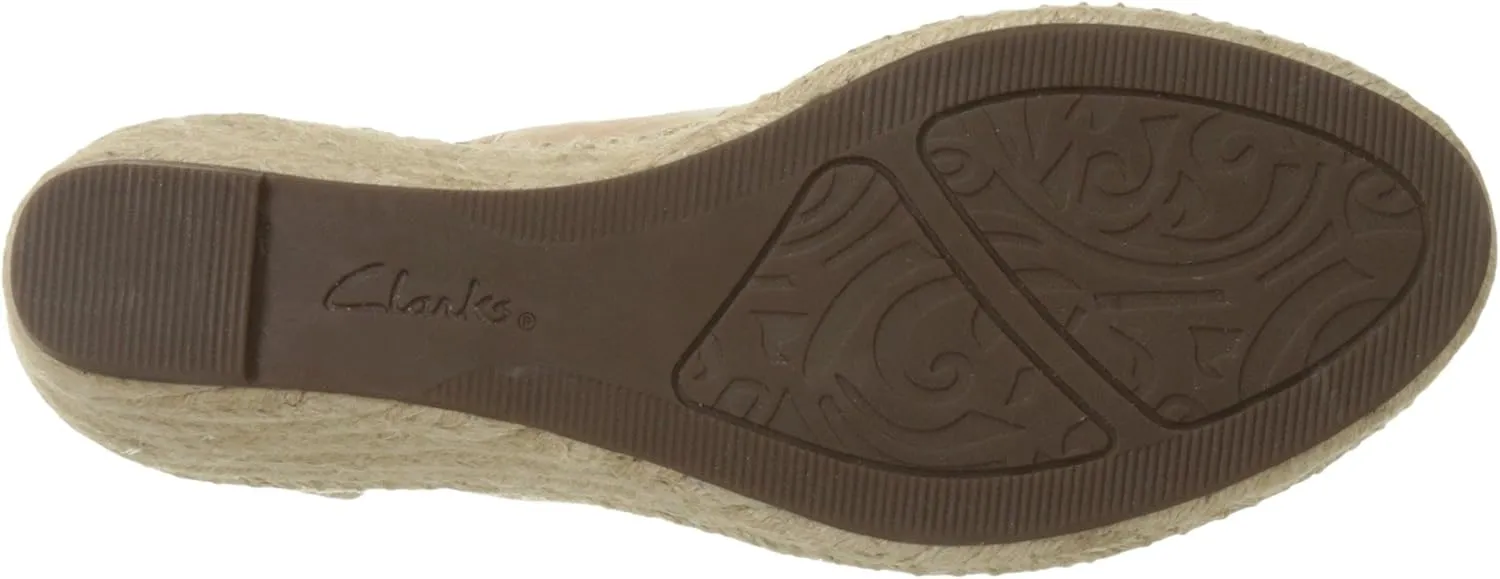 Clarks Womens Petrina Bianca Applique Espadrilles