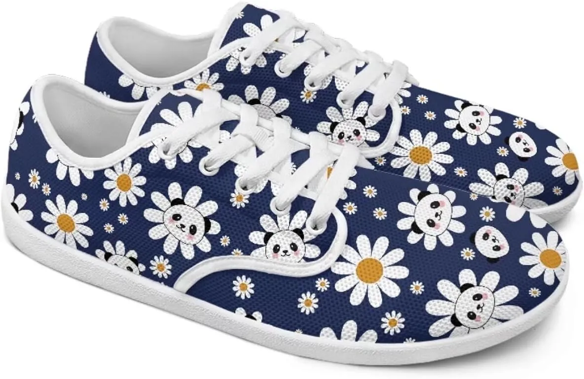 Coloranimal Womens Sneakers Barefoot Shoes Women Casual Walking Shoes Lace Up Shoes Wide Toe Box Shoes Fashion Sneakers Lightweight Footwear