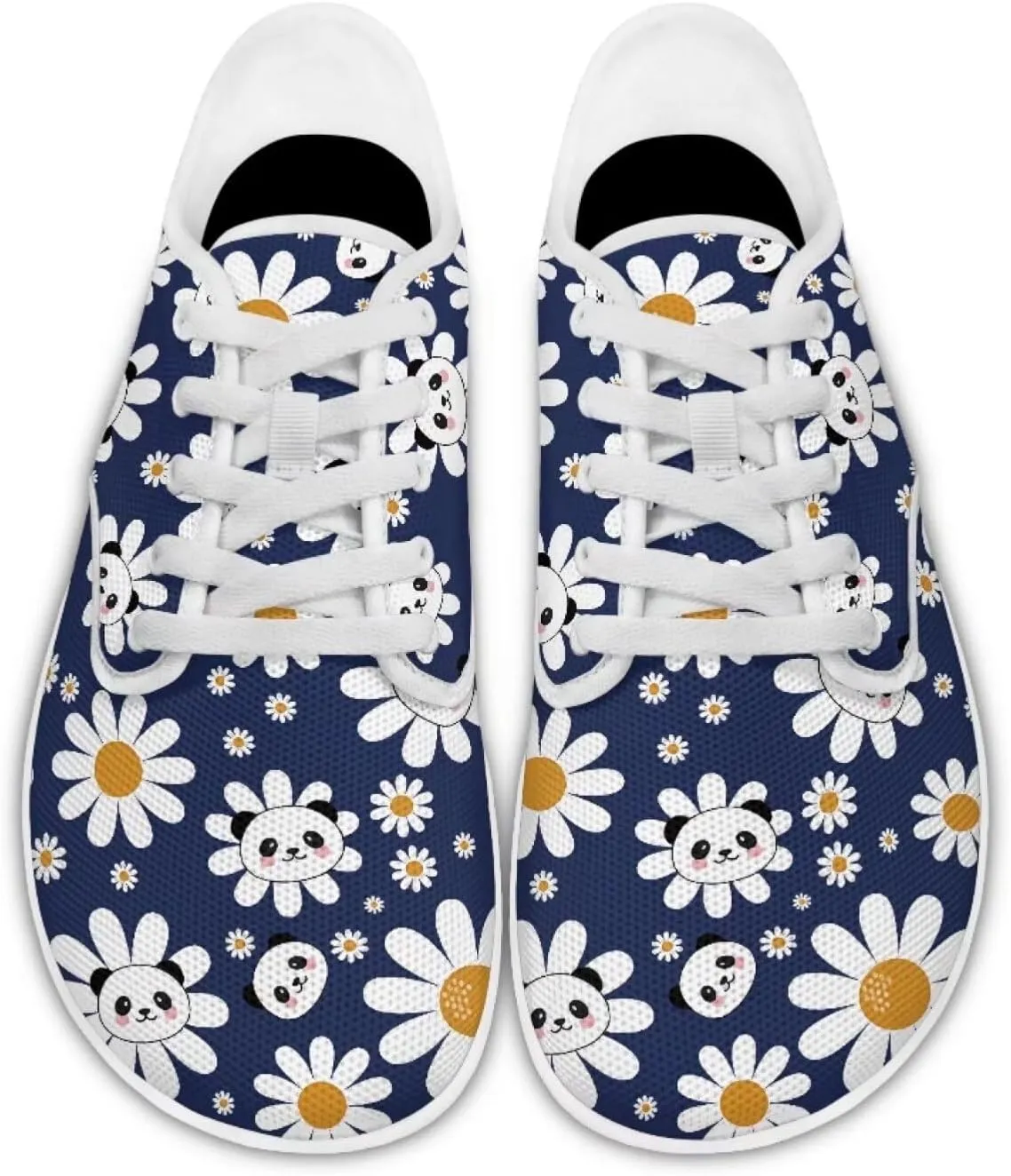 Coloranimal Womens Sneakers Barefoot Shoes Women Casual Walking Shoes Lace Up Shoes Wide Toe Box Shoes Fashion Sneakers Lightweight Footwear