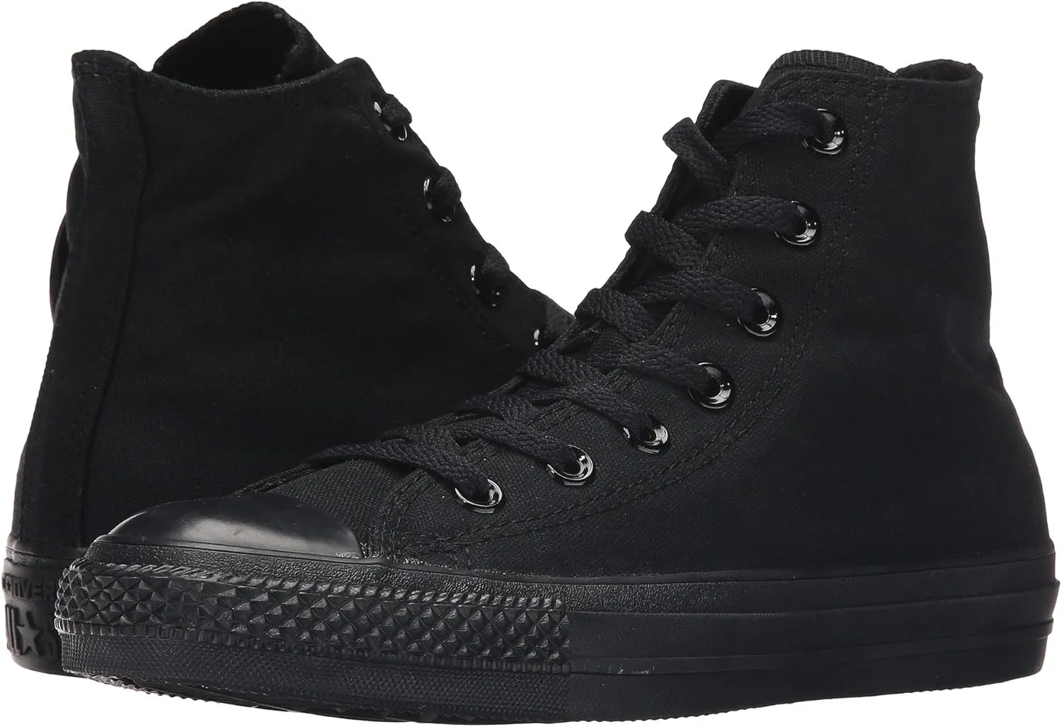 Converse Unisex Chuck Taylor All Star High Top Sneakers Black/White (46 M EU / 13.5 B(M) US Women / 11.5 D(M) US Men, Black Monochrome)