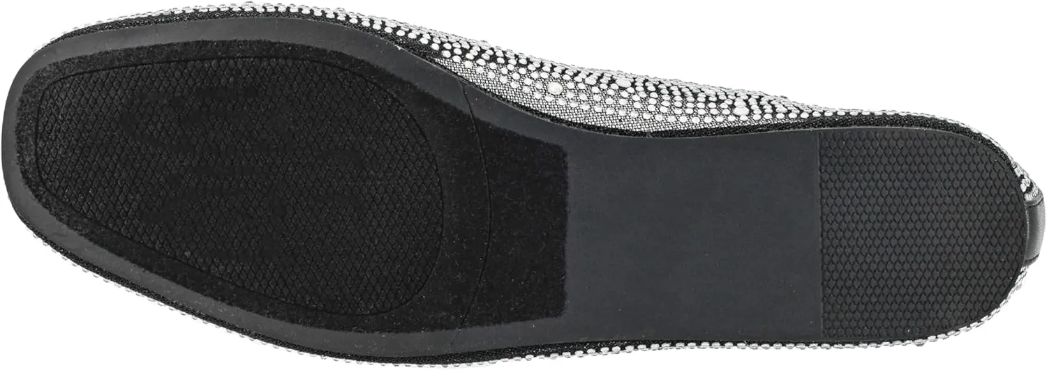 Corkys Footwear Hey Girl It's A Vibe Slip-on Ballerina Flat - Rhinestone Mesh Body, Closed Toe, Breathable and Lightweight Elegance, Comfortable and Lightly Cushioned Insoles