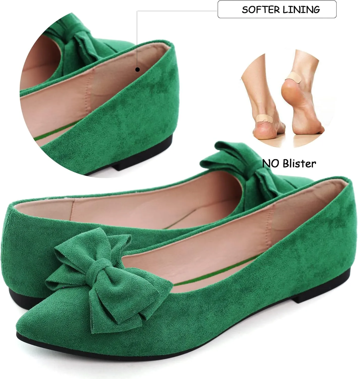 Dear Time Women's Ballet Flats Dress Ballet Shoes Slip on for Office Work Comfortable Shoes