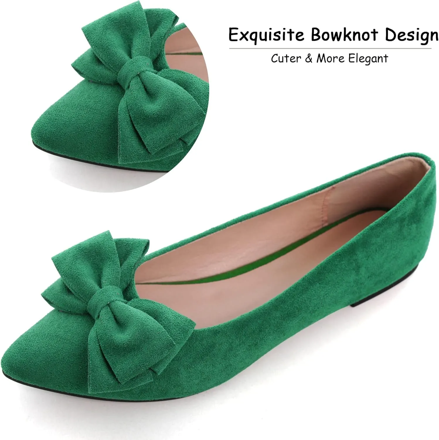 Dear Time Women's Ballet Flats Dress Ballet Shoes Slip on for Office Work Comfortable Shoes
