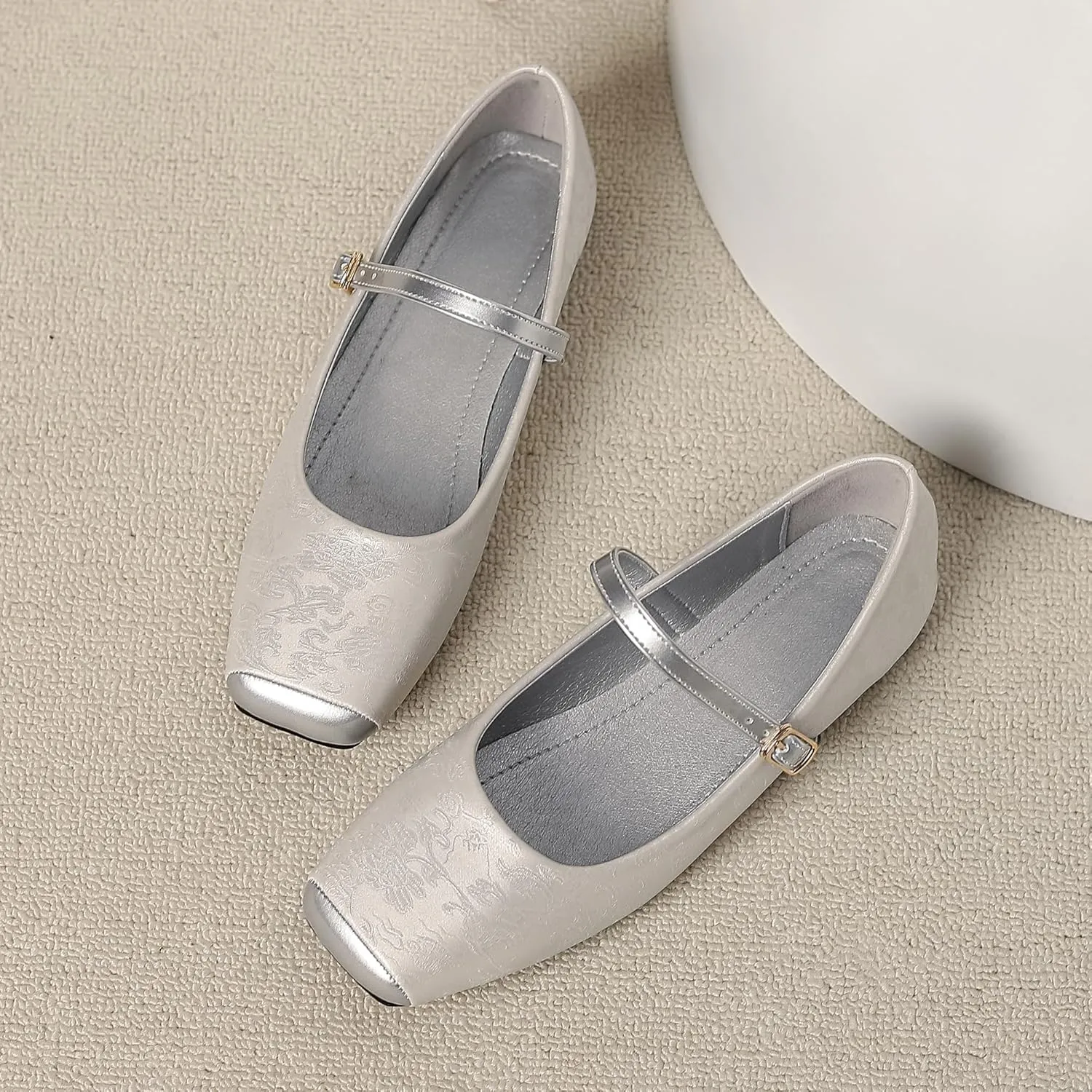 Dear Time Women's Mary Jane Flat Shoes Casual Simple Ballets Comfortable Dressy Office Walking Shoes