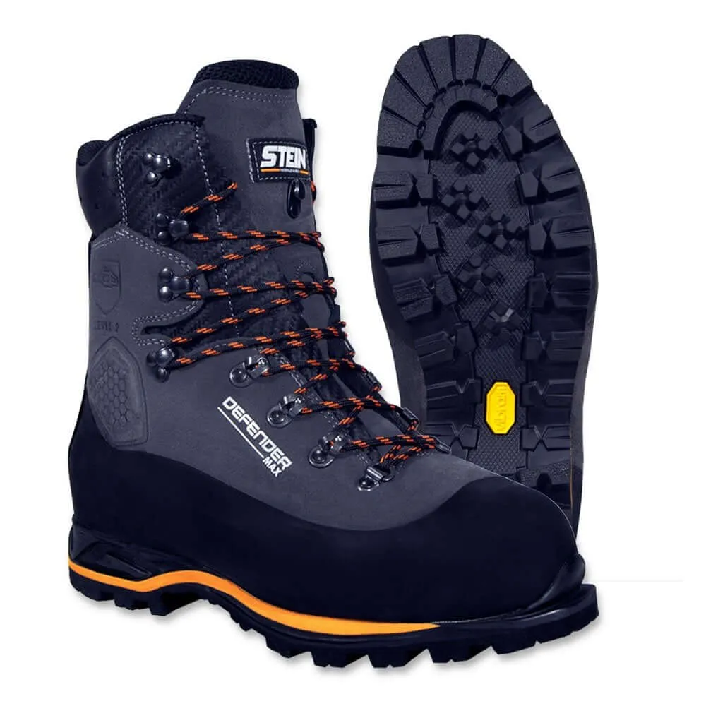 DEFENDER MAX Class 2 Grey Chainsaw Boots