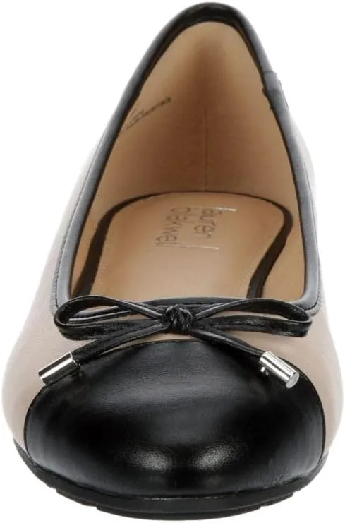 Dianna - Women's Slip-On Two Tone Cap Toe Ballet Flats