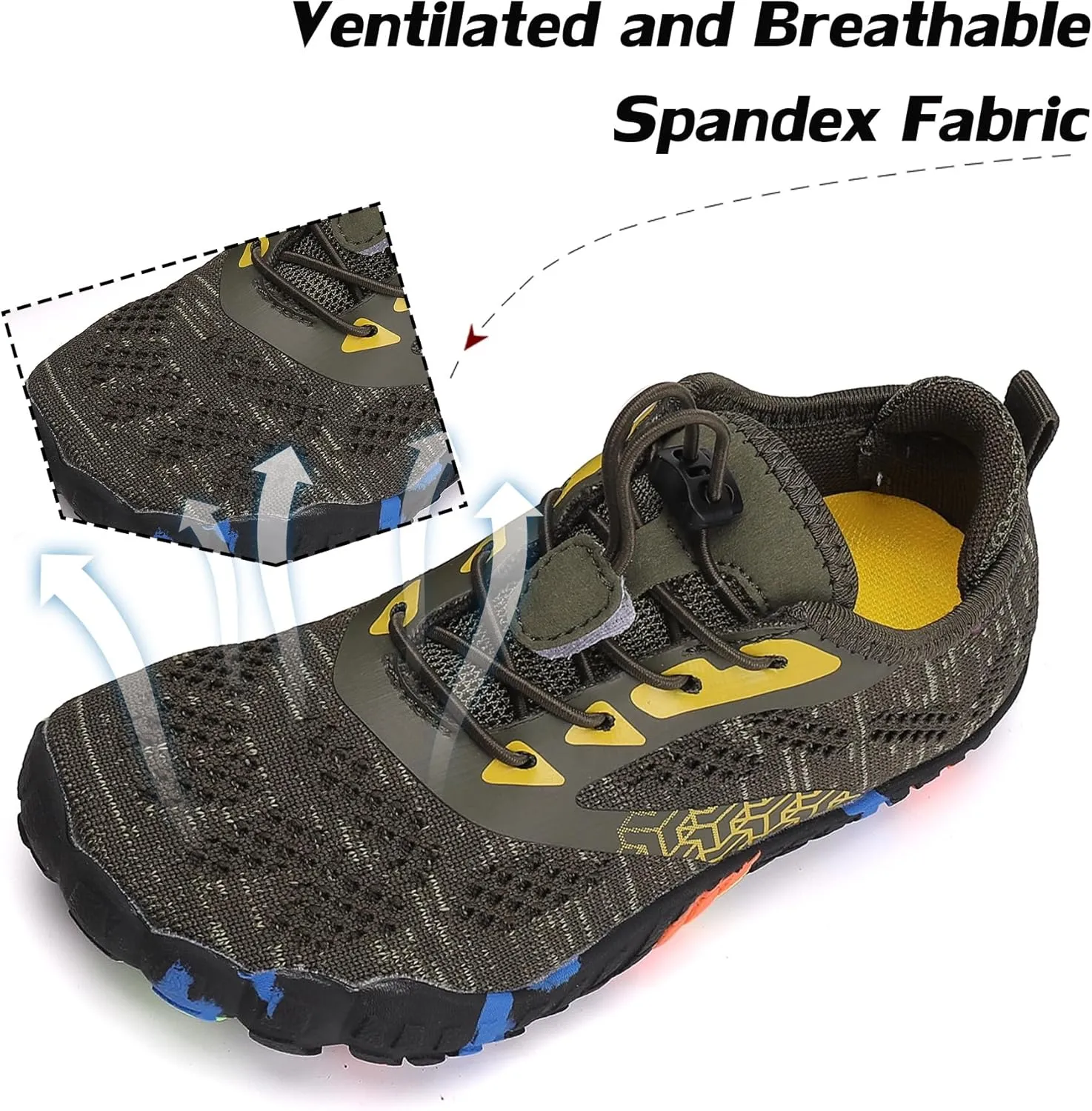 DimaiGlobal Kids Barefoot Shoes Boys Trail Running Shoes Girls Running Shoes Sneakers Athletic Tennis Shoes Toddler Little Kid Big Kid