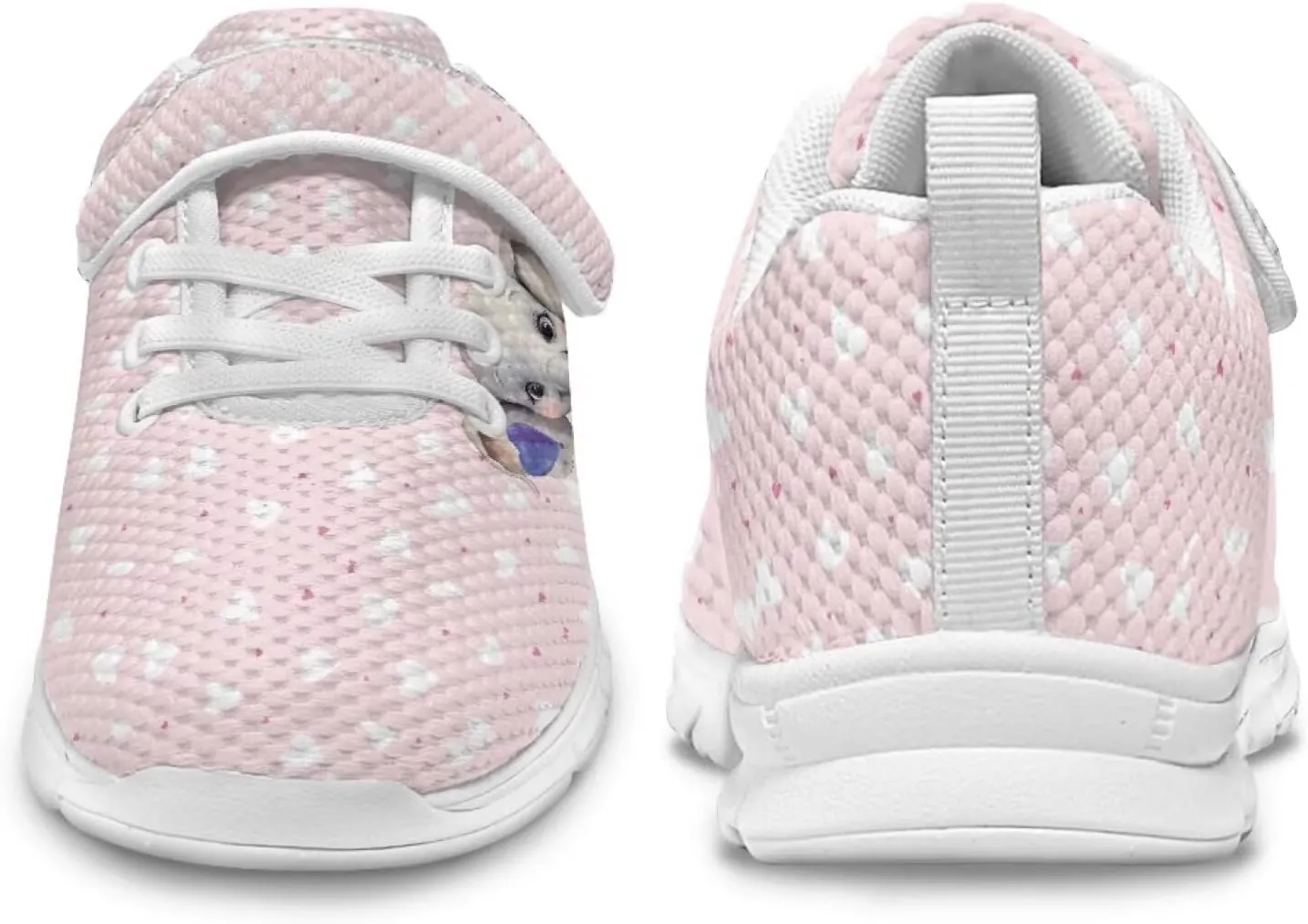 Doojoayie Little Girl Tennis Shoes School Sneakers for Girls Hook and Loop Footwear