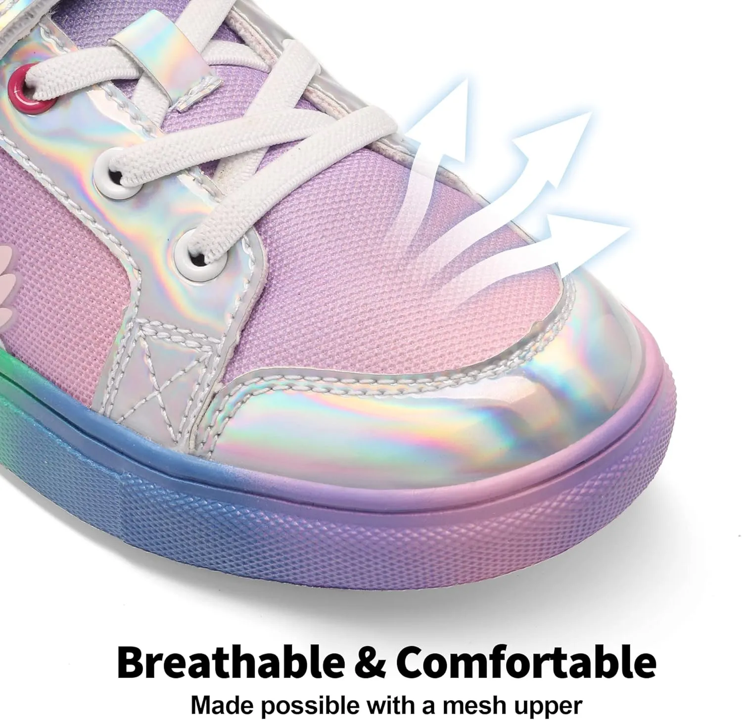 DREAM PAIRS Girls Shoes Toddler Sneakers Rainbow Storybook Casual School Walking Footwear for Toddler/Little Kids