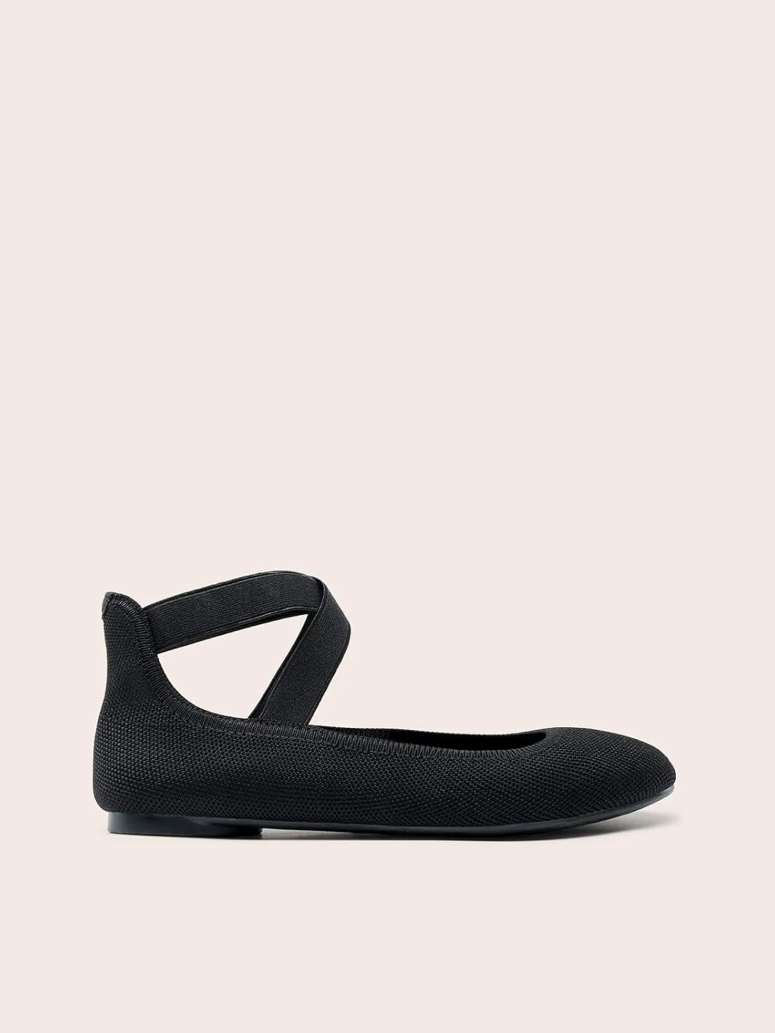 DREAM PAIRS Women's Comfortable Fashion Elastic Ankle Straps Flats Shoes