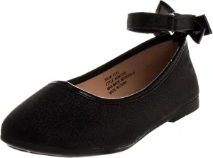 Dress Casual Ballerina Flats-Bow Charms Studs Straps