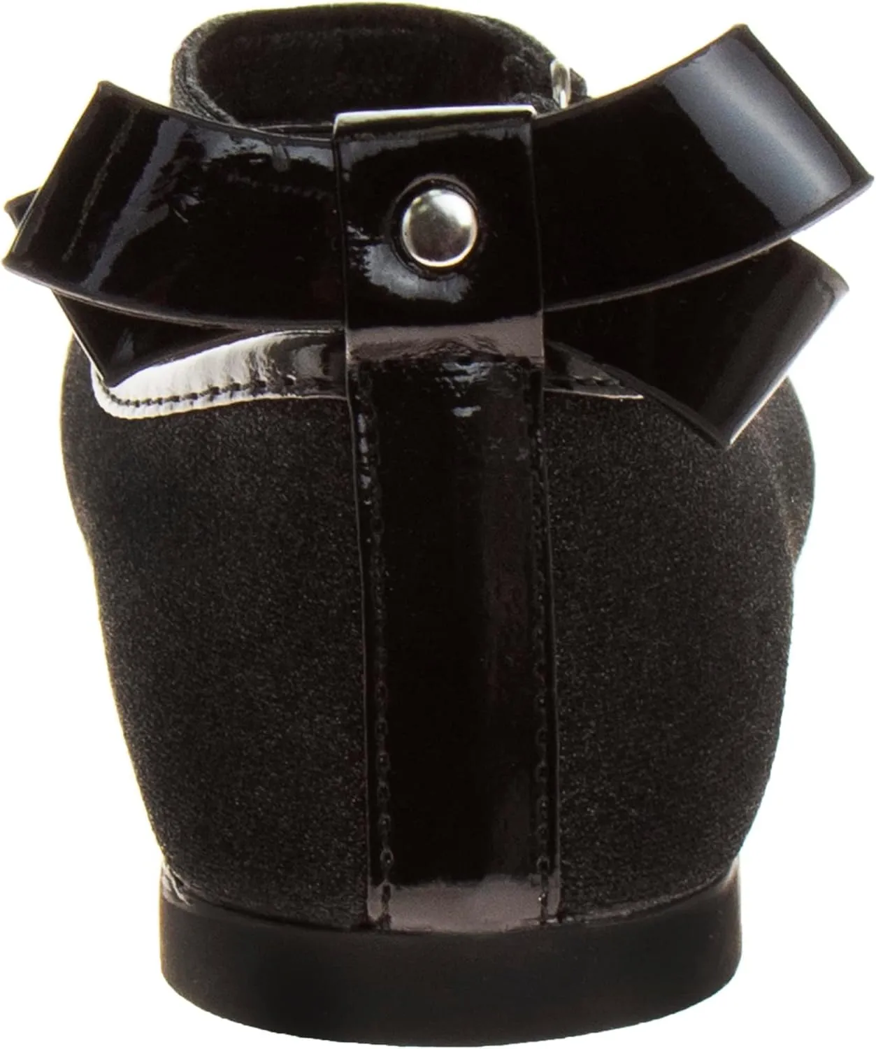 Dress Casual Ballerina Flats-Bow Charms Studs Straps