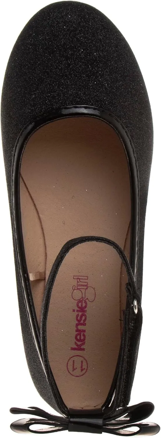 Dress Casual Ballerina Flats-Bow Charms Studs Straps