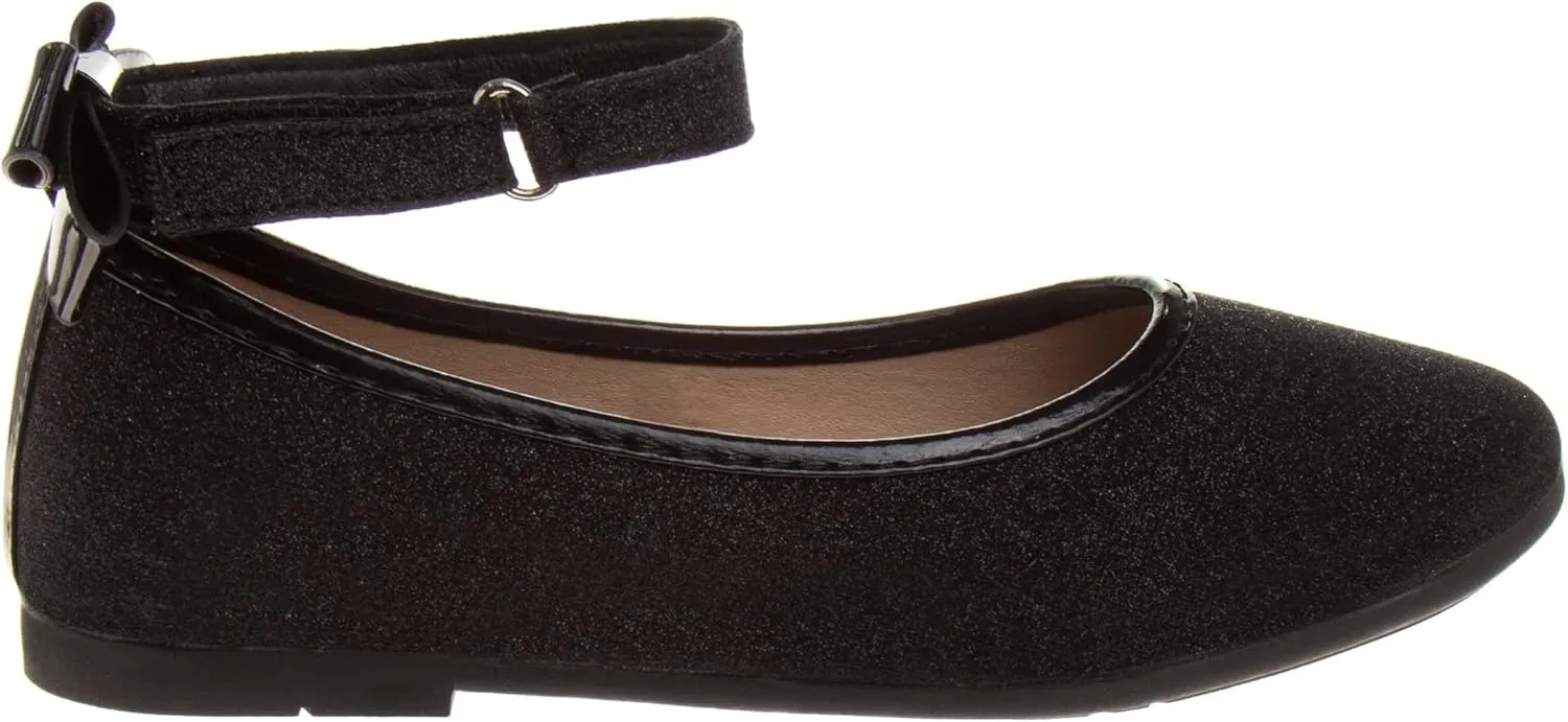Dress Casual Ballerina Flats-Bow Charms Studs Straps