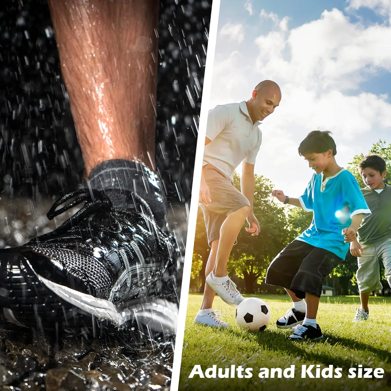 DRYMILE Active Waterproof Socks, Breathable Cushioned Running, Hiking, Winter Waterproof Socks for Men & Women - Ankle