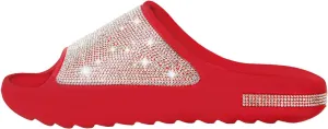 Fashion Crystal Slides for Women Summer Bling Sandals for Girls Women's Diamond Slippers with Glitter