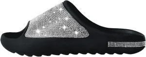 Fashion Crystal Slides for Women Summer Bling Sandals for Girls Women's Diamond Slippers with Glitter