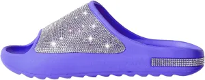 Fashion Crystal Slides for Women Summer Bling Sandals for Girls Women's Diamond Slippers with Glitter