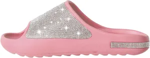 Fashion Crystal Slides for Women Summer Bling Sandals for Girls Women's Diamond Slippers with Glitter