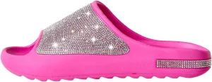 Fashion Crystal Slides for Women Summer Bling Sandals for Girls Women's Diamond Slippers with Glitter
