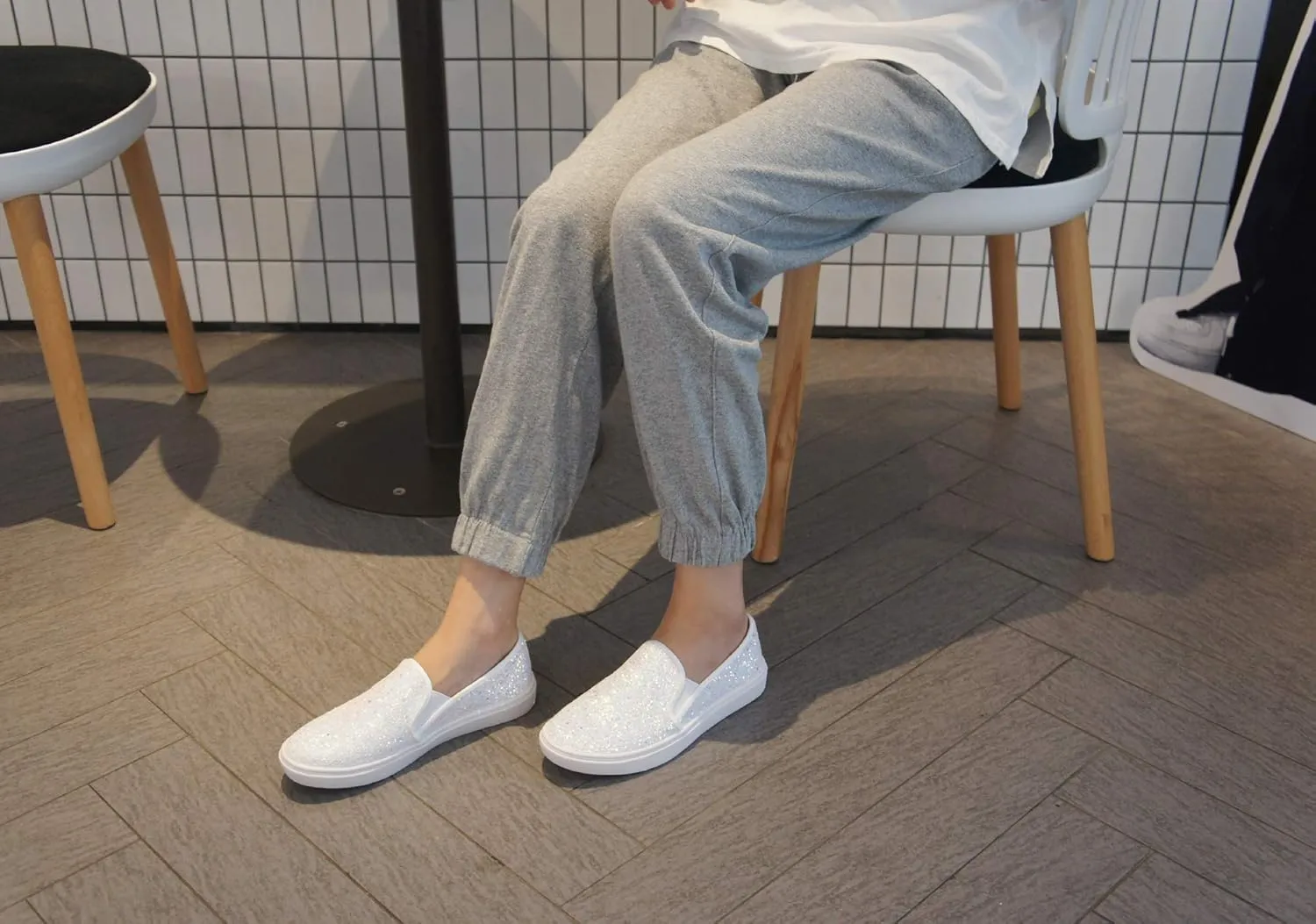 FEVERSOLE Women's Fashion Slip-On Sneaker Casual Flat Loafers