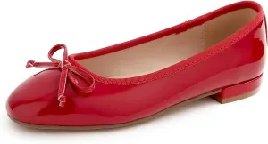 FEVERSOLE Women's Square Toe Low Heel Bow Tie Dress Pump Shoes